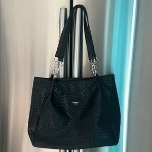 New Chic Black Textured Shoulder Bag - Soft Bag